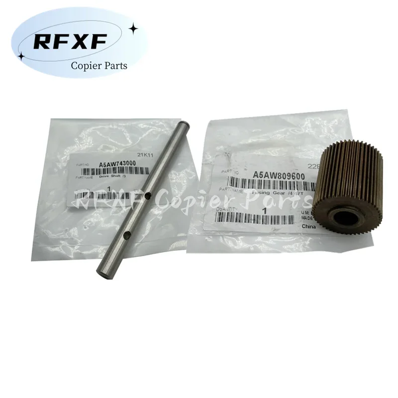

A5AW743000 A5AW809600 Original New For Konica Minolta BH C1085 1100 6085 6100 Fuser Shaft Iron Roller Gear Copier Parts