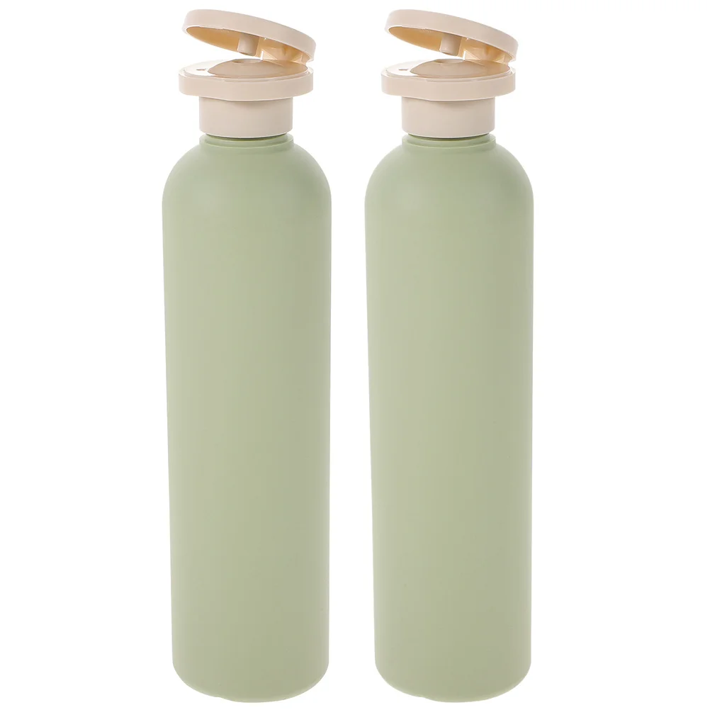 

2pcs Flip Cap Bottles 260Ml Refillable Leakproof For Shampoo Conditioner Lotion Body Wash Travel Size Toiletry Squeeze Bottle