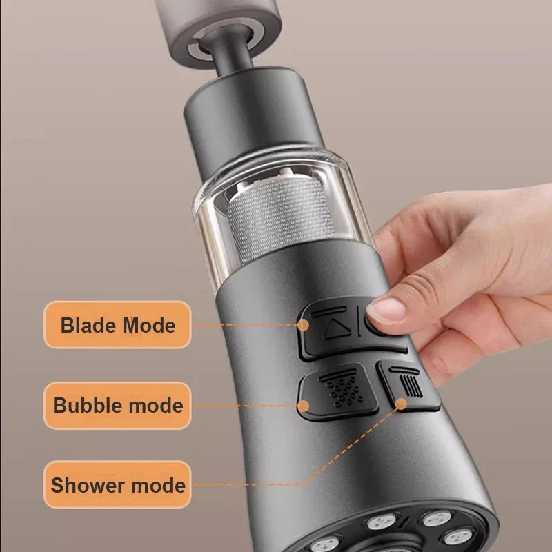 Universal 3-Modus Küche Wasserhahn Adapter Belüfter Dusche Kopf Filter Hause Wasser Sparen Bubbler Splash Filter Wasserhahn Düse Stecker