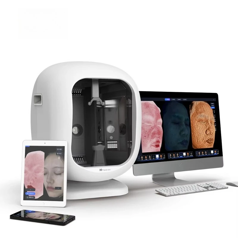 2025年新型AIプロフェッショナルフェイシャルAI 3D肌診断機 顔スキャン分析システム機器