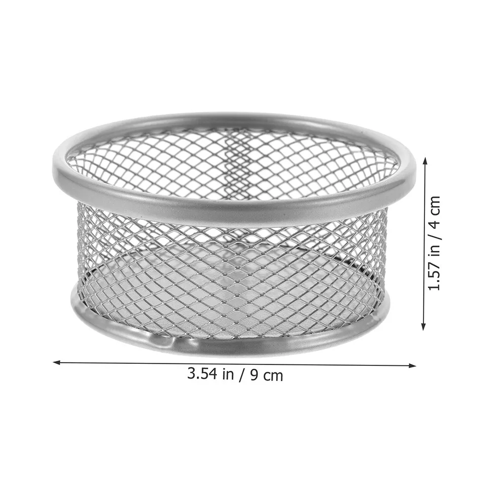 Desktop Paper Clip Holder Stackable Metal Mesh Organizer Large Capacity Office Supplies Desk Storage Container Multifunctional - view 4