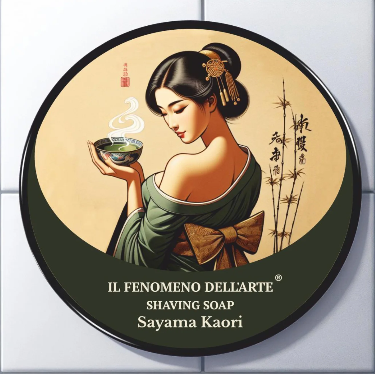 New Arrival 200g package-Russian Fenomeno IL FENOMENO DELL'ARTE SAYAMA KAORI Shaving Soap, Best Partner with Shaving Brush