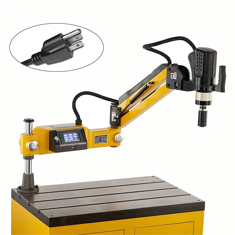 

M3-M16 Hot Cnc Auto universal Flex Arm Self-tapping Rubber Servo Electric Tapping Machine For Pipe Metal Thread drilling tool