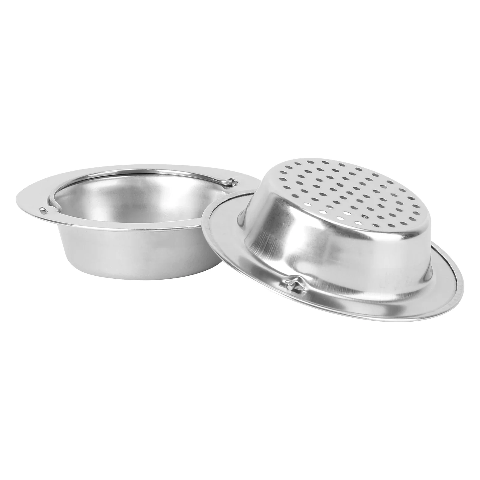 2 Pcs Sink Waste Plug Basket Strainer Dish Basin Hair Trap Kitchen Bathroom Filter Drain Protector