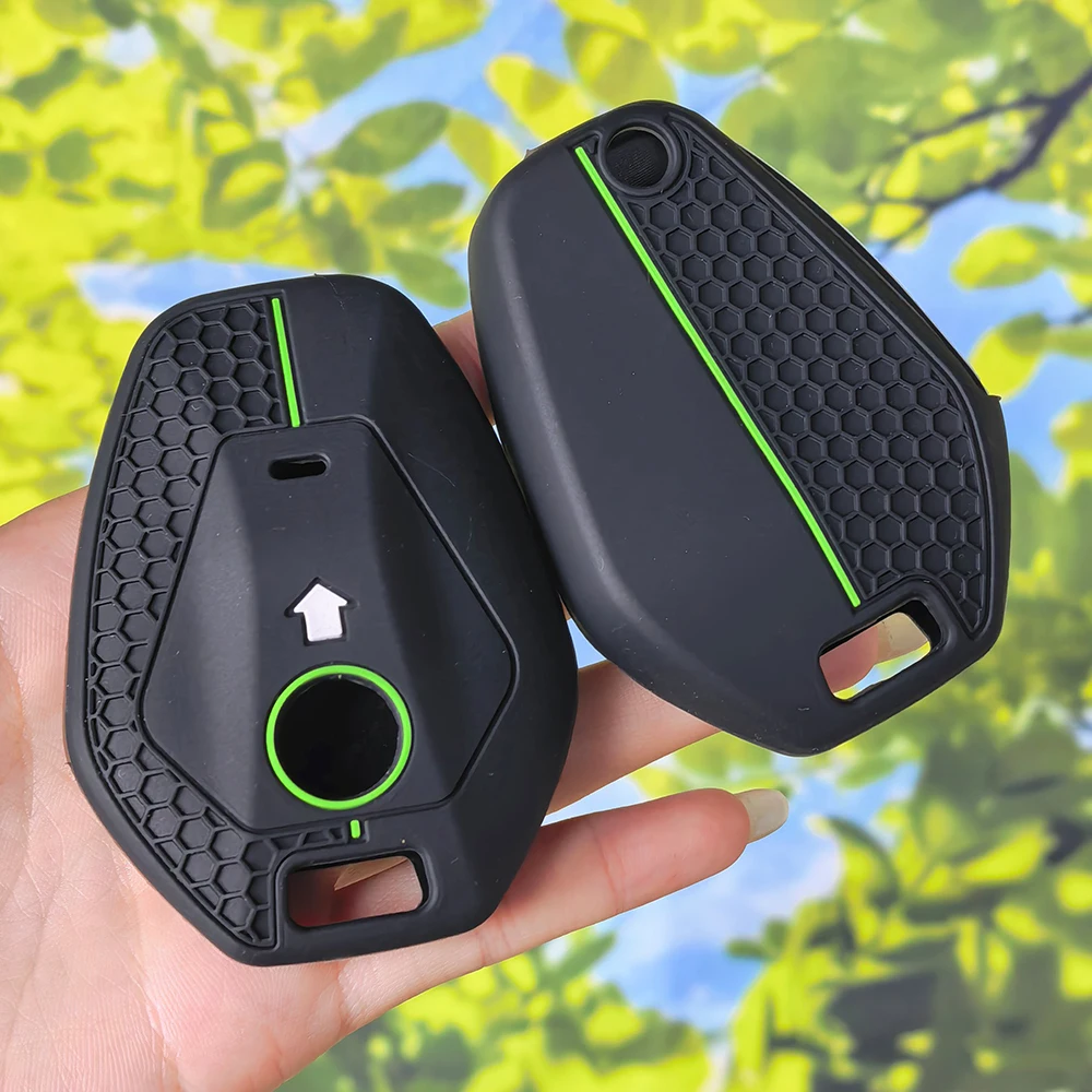 Cool Sport Stripe Bike Key Shell, Honeycomb Silicone Sleeve For BMW R1300GS R1300 Big GS 2025 R1250GS R1250 ADV Adventure