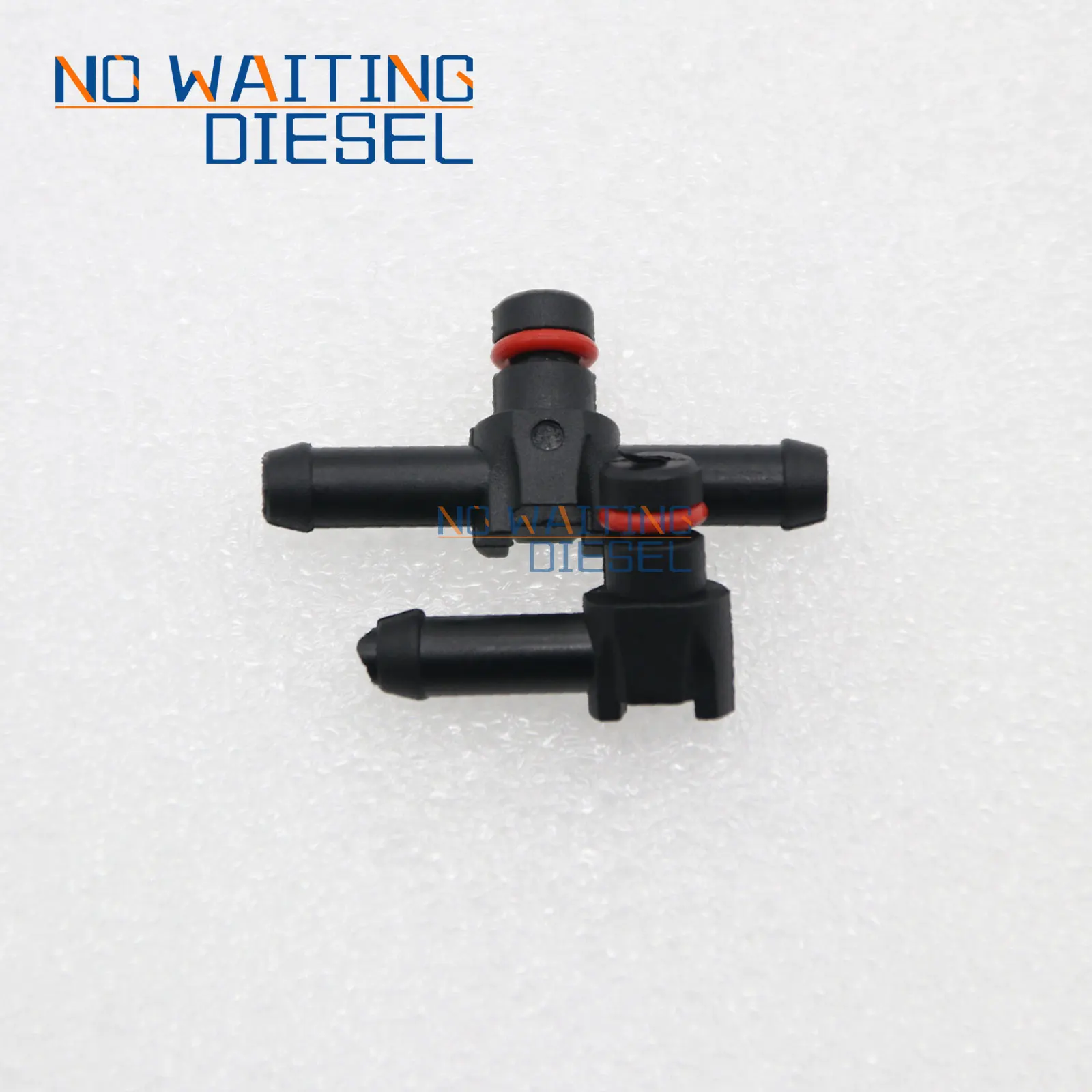 5PCS L Type Return Oil Backflow For DENSO Series Fuel Cr Diesel Injector Plastic 3 Two-way Joint Pipe LOT S0538