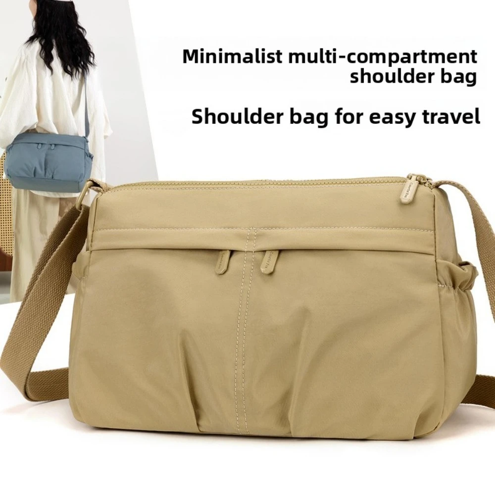 

Новая нейлоновая женская сумка через плечо, водонепроницаемая легкая многослойная сумка на одно плечо