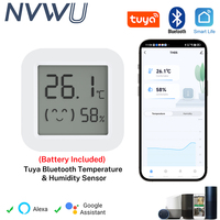 Tuya Temperature Humidity Sensor 2025 Smart Mini LCD Display bluetooth-compatible APP Controlled for Smart Life Alexa