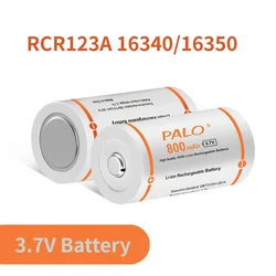 PALO 3.7V CR123A bateria 800mAh Li-ion akumulator 16340 baterie do latarki LED pióro laserowe 16340 16350 RCR 123 L70 bateria