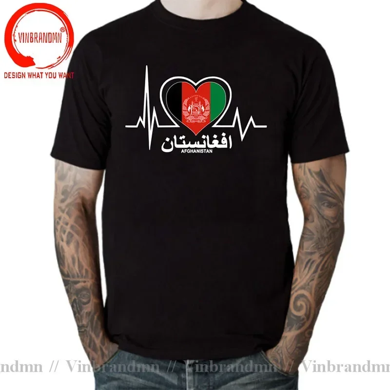 Funny Afghan T-Shirts Afghani Heartbeat I Love Afghanistan Heart Flag Gift T-Shirt MEN WOMEN UNISEX T Shirts Man Plus Size S-6XL