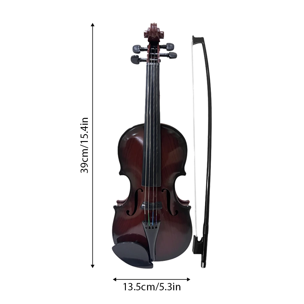 Simulated Violin Music Practice Violin for Beginners Violin Kit Musical Instrument Exquisite Workmanship Performance Props Gifts