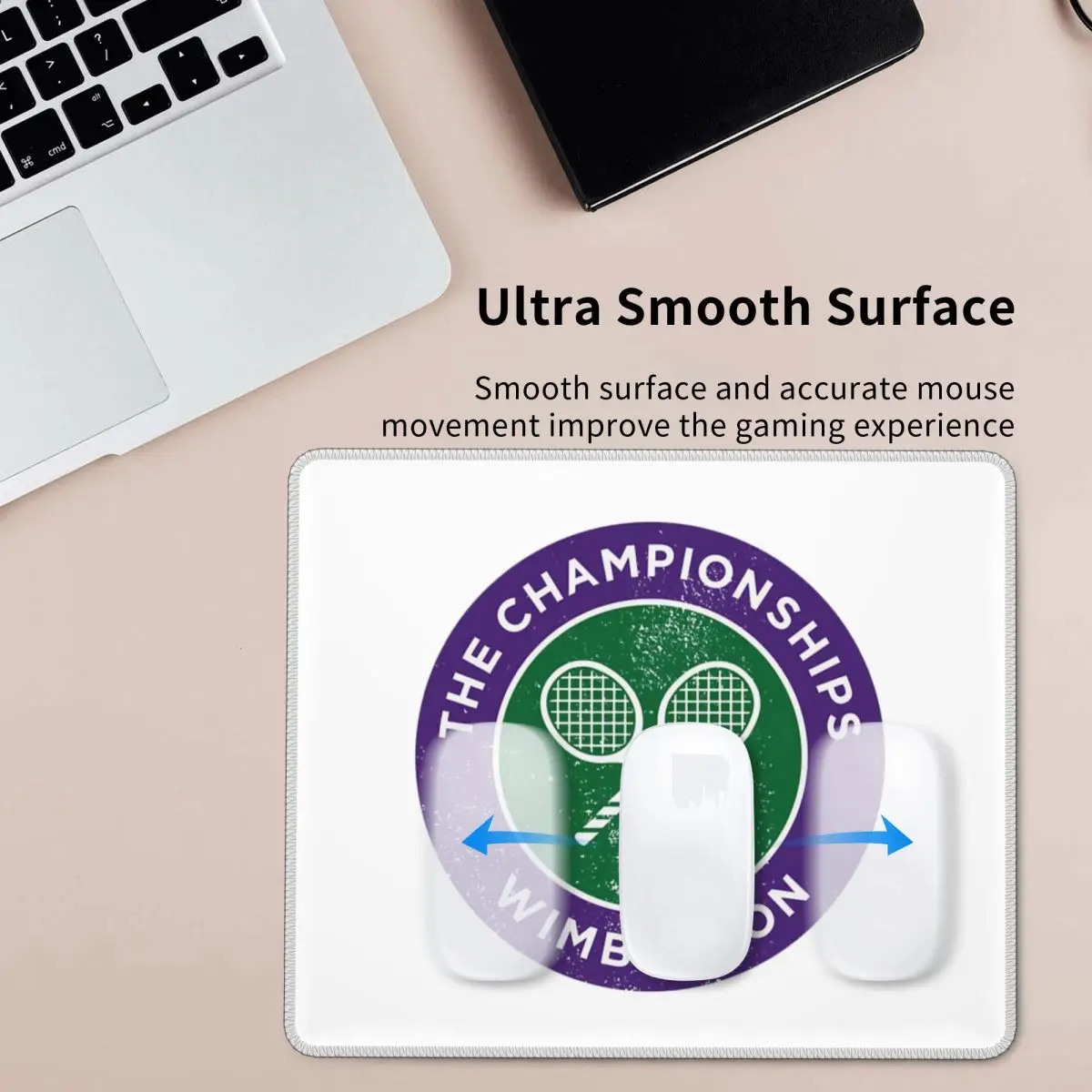 Campeonatos de tênis logotipo impressão mouse pad teclado do computador mouse tapete gamer pc mesa tapetes de mesa de escritório