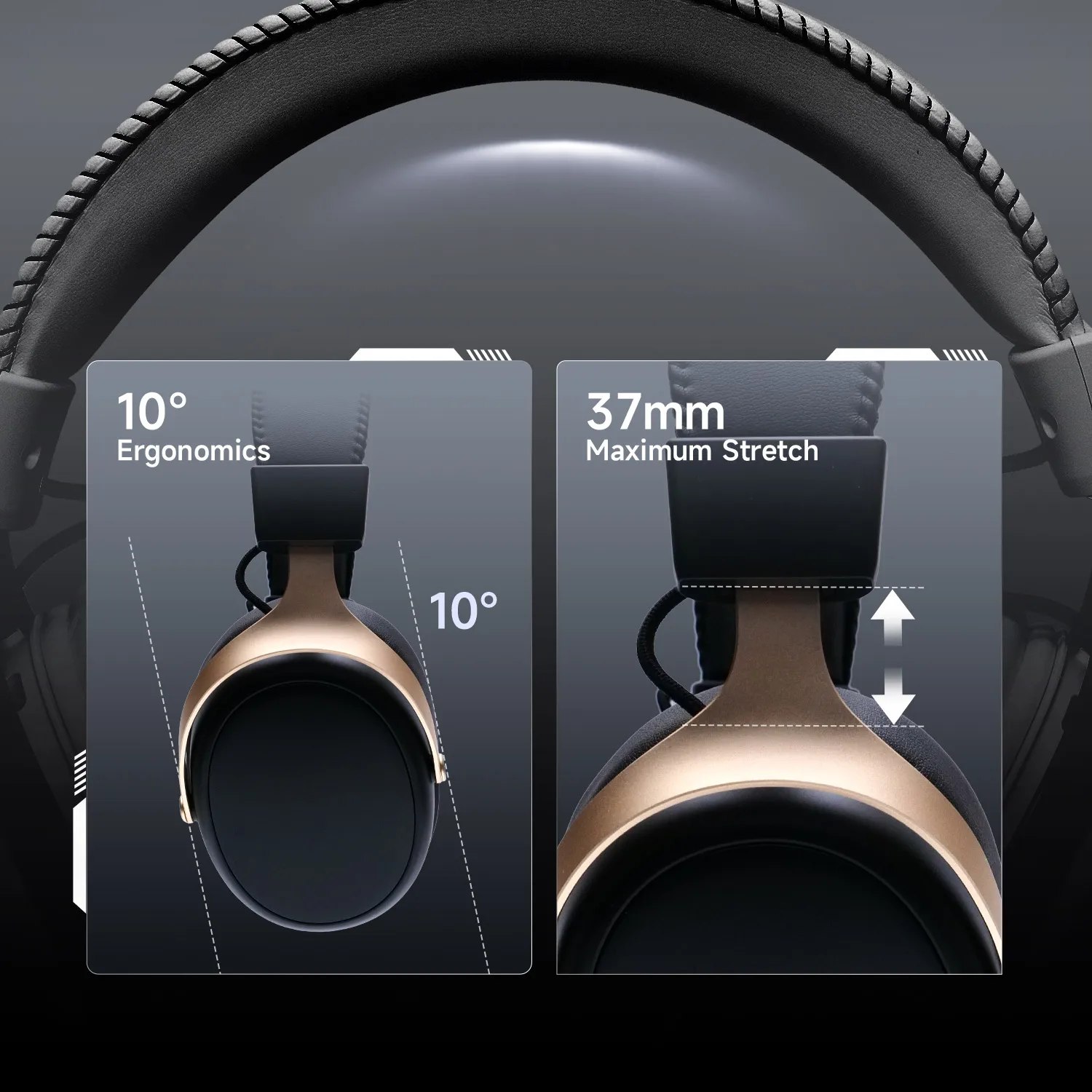 Akko Esports Gaming Headset Verge S9 Master Penta-Mode Connectivity with LED Battery Display 2000mAh 270g Lightweight Headphone