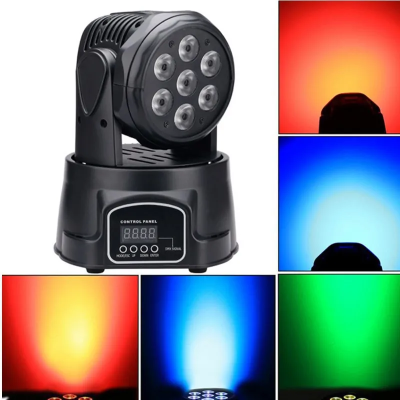 7x10W MINI LED beam moving head effect light Stage Show Disco DJ Party light Club Bar Dmx light effect light Event Show