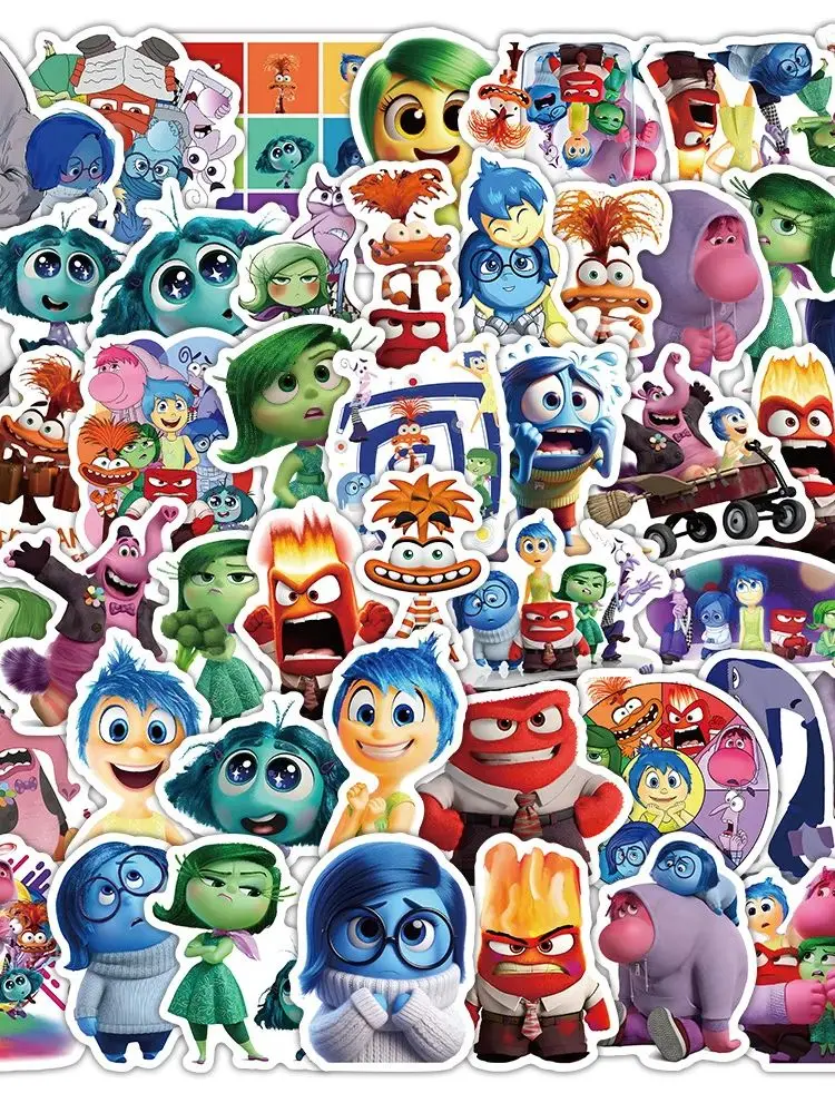 AliExpress Disney 63PCS Inside Out Stickers Funny Cartoon Stciekrs Graffiti Kids Toy DIY Luggage Laptop Phone Car Bike