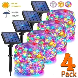 50/100/200/300LED Solar LED Light Outdoor Festoon Garden Fairy Light String Waterproof Christmas Garland Yard Decoration