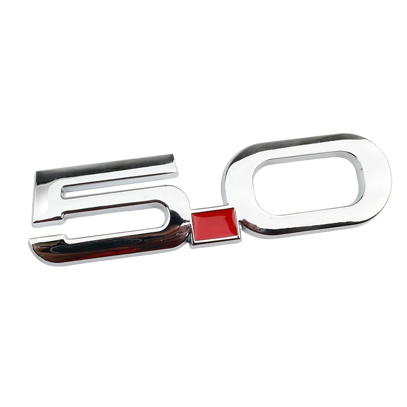 Car 3D Metal 5.0 Logo Decals Sticker For Ford Mustang GT GT50 2021 2020 2019 2018 Rear Trunk Body Badge Emblem Styling Stickers