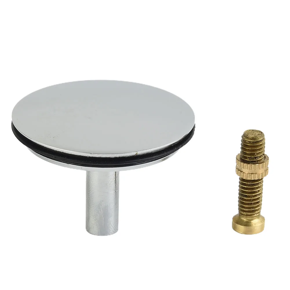 Bathroom Bathtub Drain Stopper Replacement with 43mm Diameter and Adjustable Shank 50 55mm Chrome Plated Pure Copper
