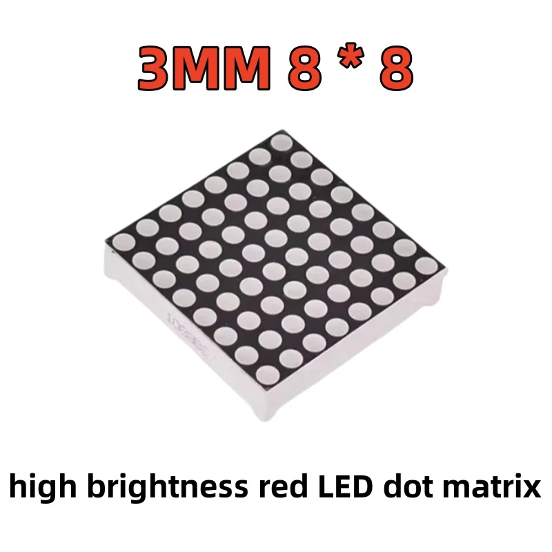 3MM 8 * 8 high brightness red LED dot matrix common cathode 1088AS 1088BS common anode MAX7219 dedicated dot matrix