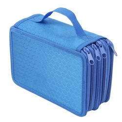 Color pencil case 72 Slots pencil organizer Oxford cloth student stationery pencil bag large capacity storage