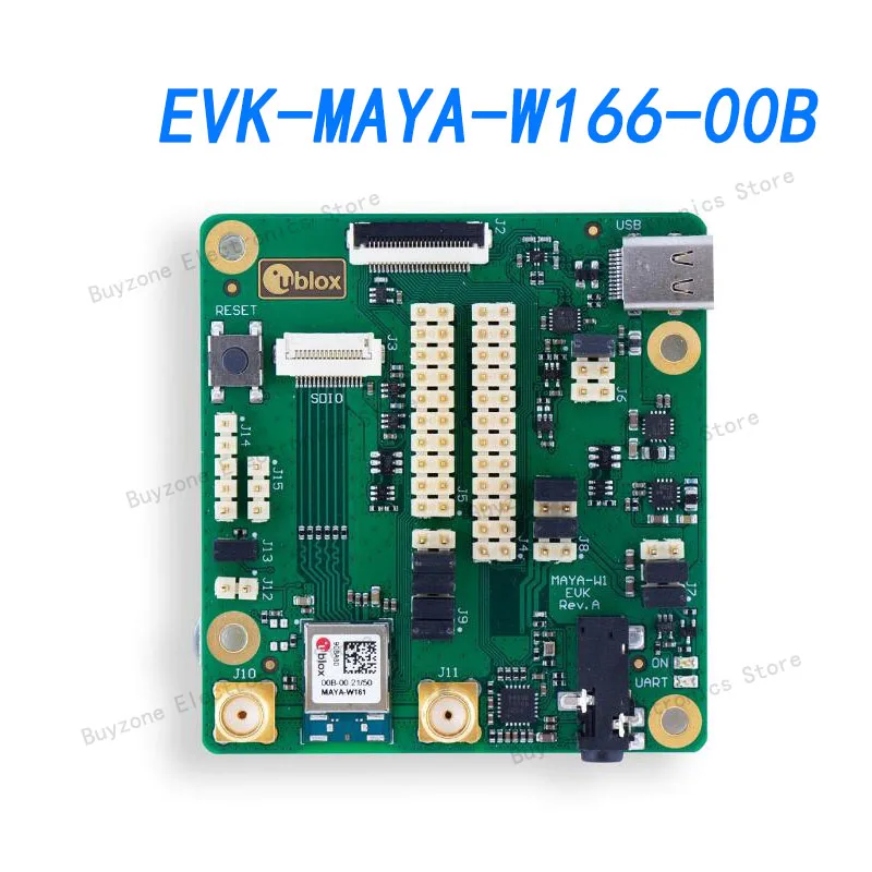 

EVK-MAYA-W166-00B 802.11 Evaluation Kits for MAYA-W166, Dual band Wi-Fi, 802.11a/b/g/n + Dual mode Bluetooth 5 module