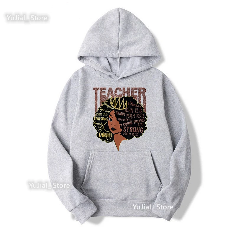 New Funny Cap Hoody Femme Teach Love Inspire Graphic Print Sweatshirt Women'S Clothing Teacher Life Tracksuit Winter/Spring Coat