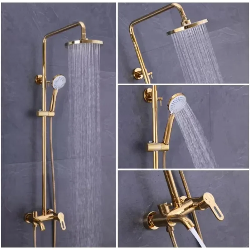 Good Item Bathroom Shower Set Gold Shower Set Rain shower Set Bathroom Wall Mounted