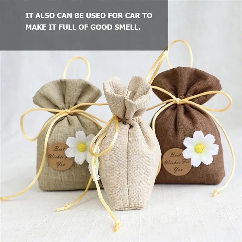 

Lavender Sachet Bag Wardrobe Hangings Sachets Car Wardrobe Gardenia Fragrance Bags Linen Cloth Gift Premium Material