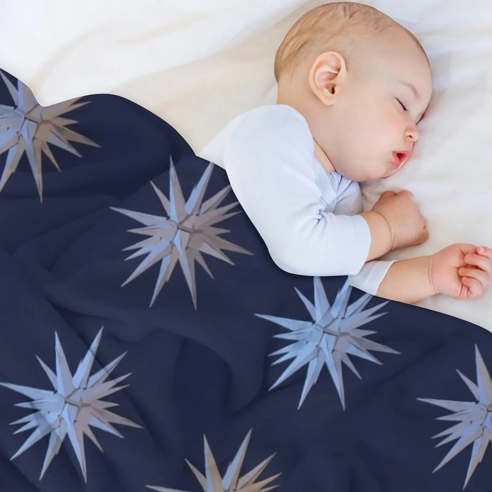 Moravian Stars Throw Blanket Warm Flannels Sofa Quilt Luxury St Blankets