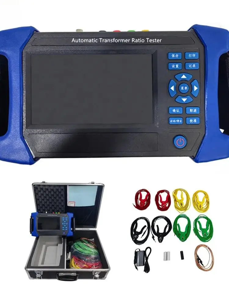 Portable Battery-in Handheld 3 Phase TTR Meter Current Transformer Analyzer CT PT Three Phase TTR Meter Turns Ratio Tester