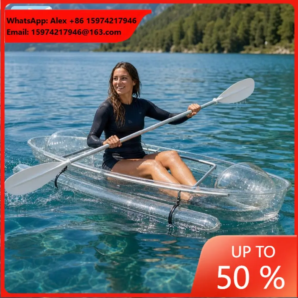 PC Kayak One Person Transparen Seat Float Bag With Repair Kit For Hotel Maker From China Lumark Rotomolded