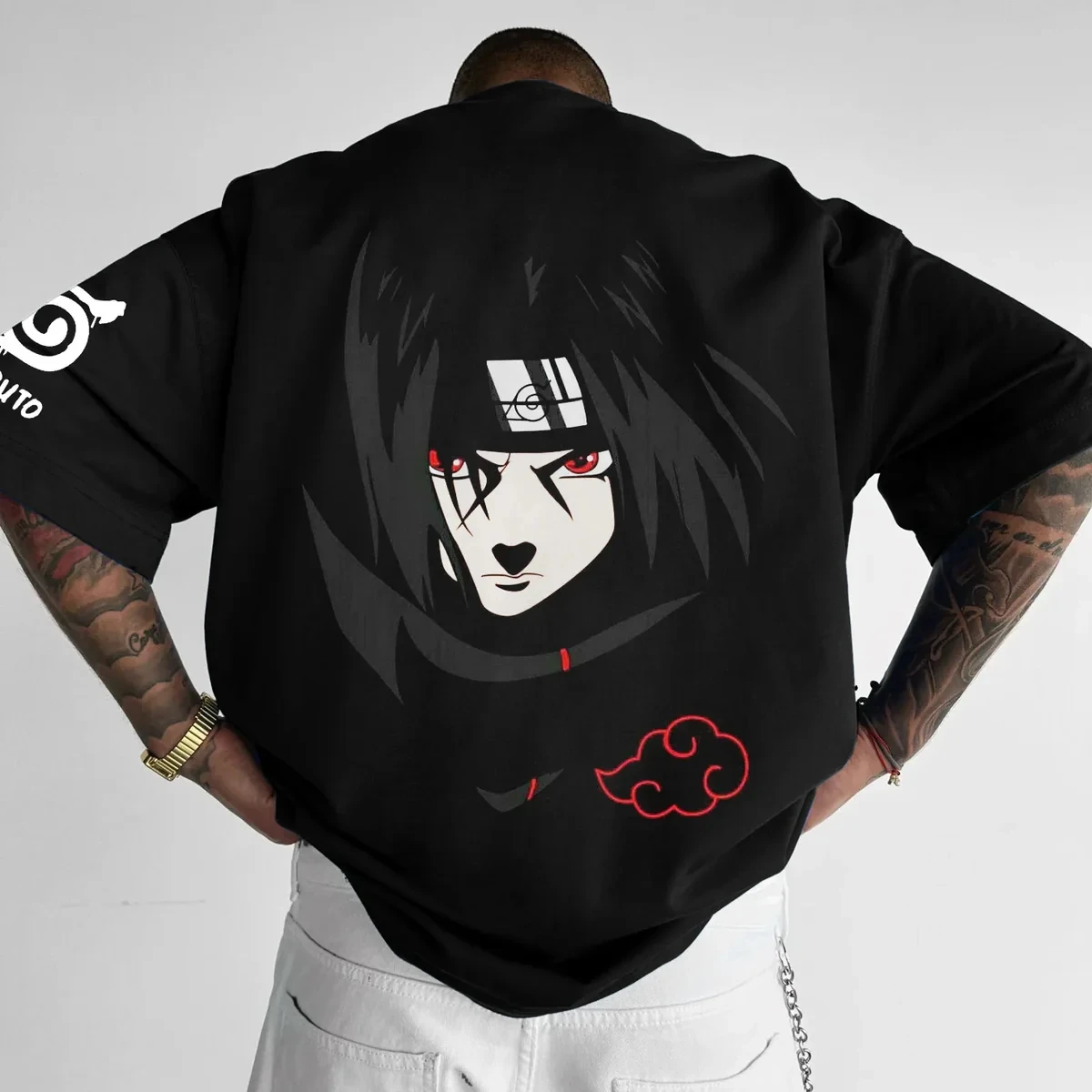 2026 Naruto Pain Anime T-shirt Unisex Cotton Short Sleeve Tee Graphic Print Streetwear Casual Tops Y2k