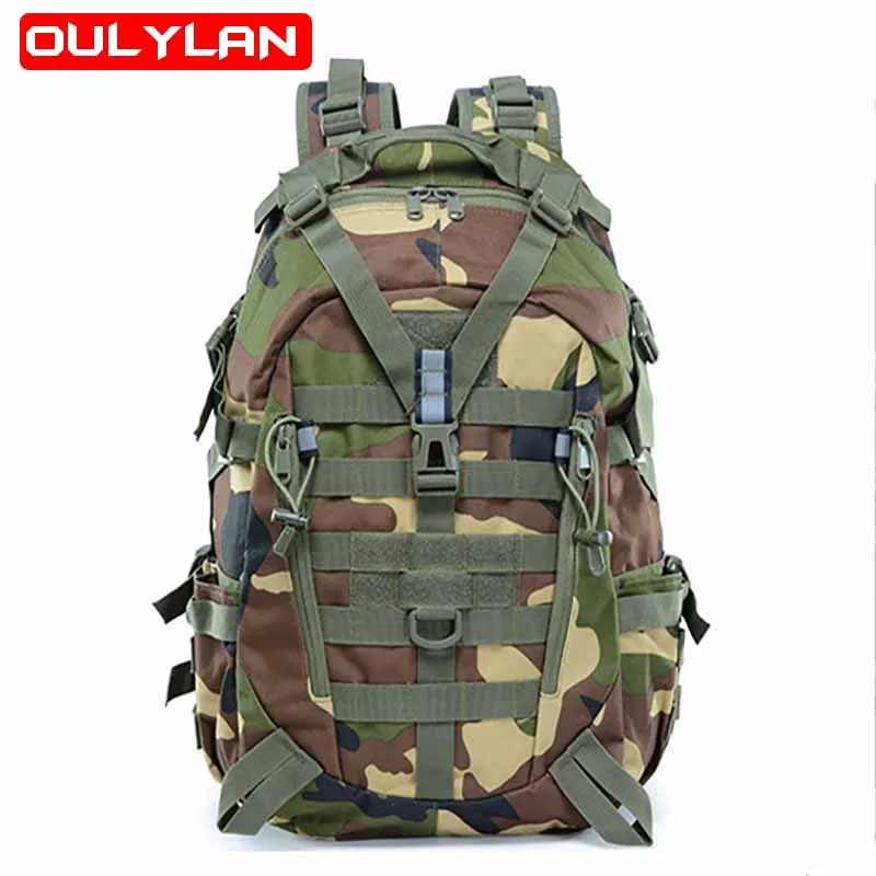 

Multifunctional Hiking Camping Backpack Men's 900D Camouflage Brigade CyclingOutdoor Mountaineering Tactical Sports Bag Backpack