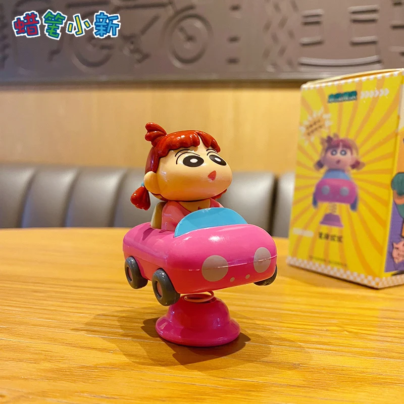 7cm Crayon Shin-Chan Anime Figures Dynamic New Dimension Series Car Central Control Ornament Shake Fighter Girl Toys Fans Gift