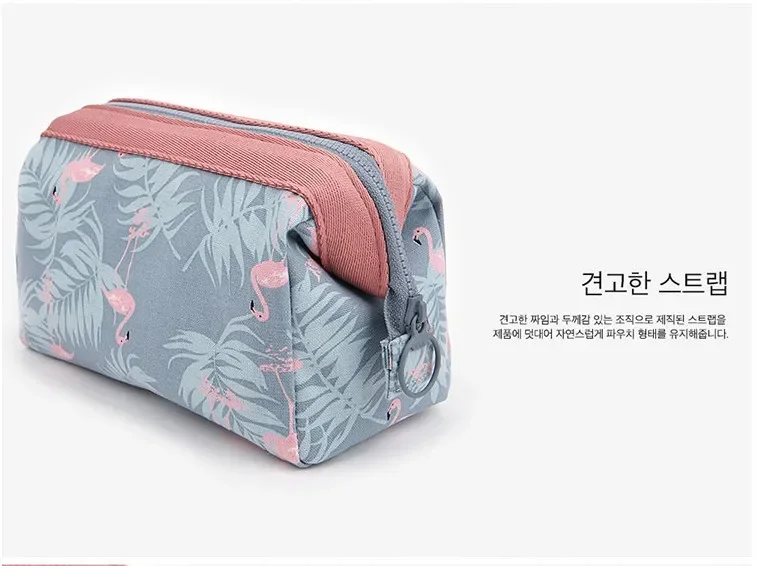 Neue Mode Kosmetik Tasche Frauen Wasserdichte Flamingo Make-Up Taschen Reise Veranstalter Kultur Kits Tragbare Make-Up Taschen Kosmetikerin – Detail 21