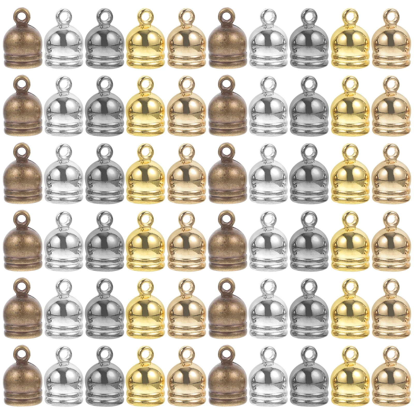 150 قطعة قبعات نهاية الحبل شرابة لصنع المجوهرات دائم سوار ذاتي الصنع قلادة المفاتيح لوازم الحرفية اكسسوارات الديكور اليدوية #6