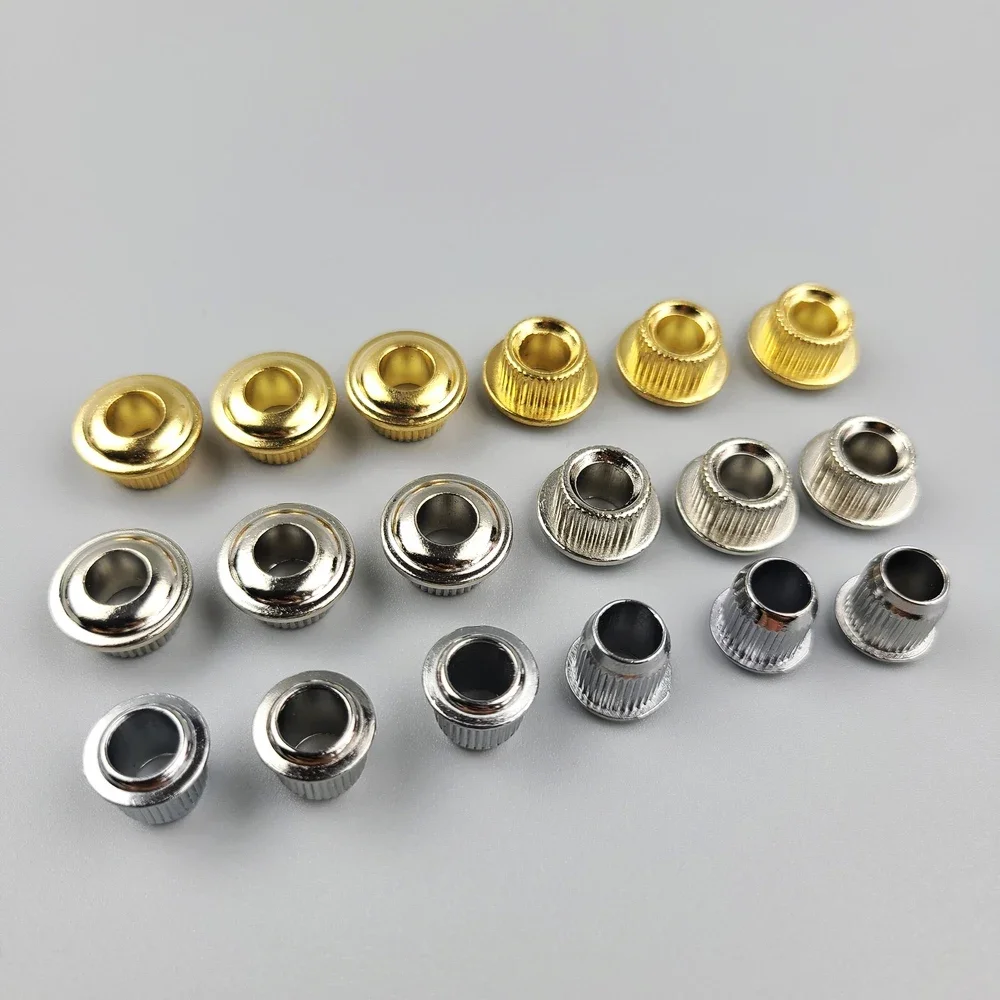 1 Set ( 6 Pieces ) Metal Vintage Guitar Machine Heads Tuners Nuts/ Bushings/Ferrules 【Made in Korea】