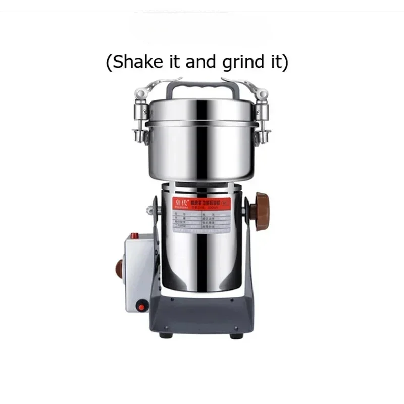 Stainless Steel Grinder / 800g 3000W Crusher Pulverizer Blender Grinding Mill Pulverator Milling Machine Herbal Medicine Herb