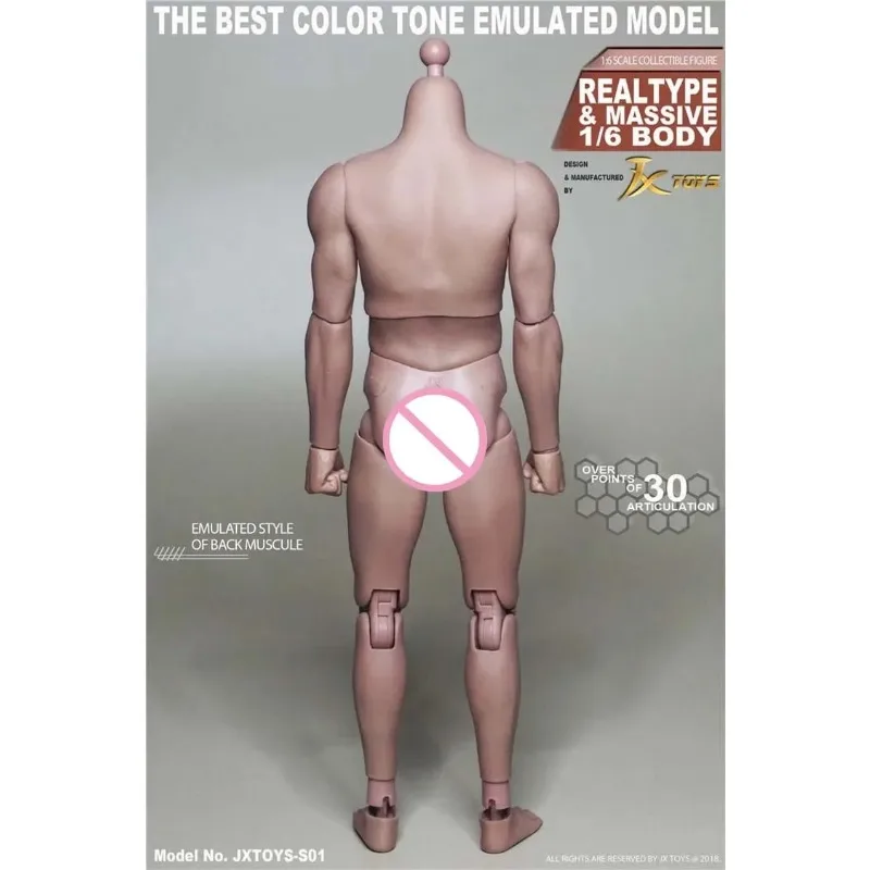 Nova escala 1/6 figura do corpo masculino militar corpo muscular ombro estreito homem corpo s01 flexível para 12 "soldados figura de ação brinquedos