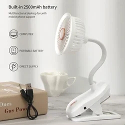 Draagbare Mini Handclip Fan Usb Oplaadbare Stille Desktop Elektrische Ventilator Hoge Kwaliteit Student Slaapzaal Kleine Koelventilator