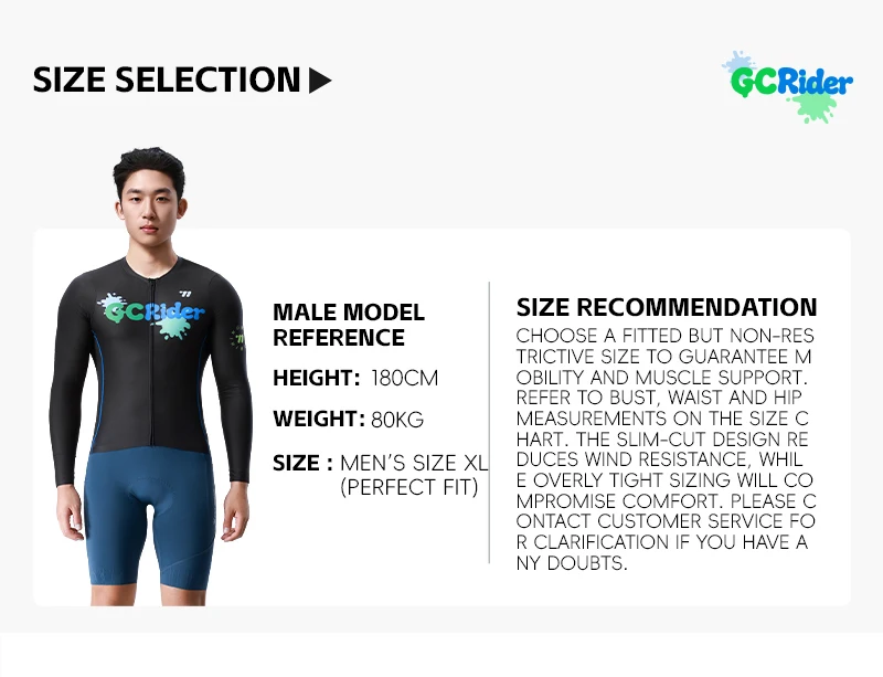 WEST BIKING Herren Fahrradtrikot Langarm Schnelltrocknend Atmungsaktiv Reflektierender Aufdruck Slim Fit Fahrradshirt Rennbekleidung Oberteil – Detail 4