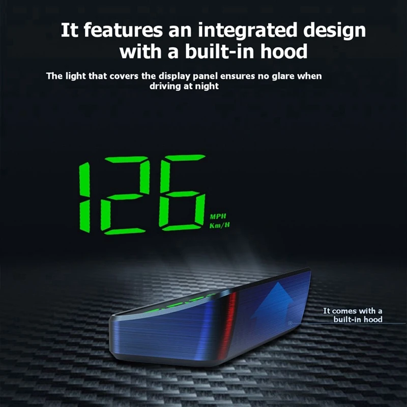Super Sale M2 HD Car Head Up Display GPS Speedometer KM/H Digital HUD Windshield Projector Universal Auto Electronics Accessory