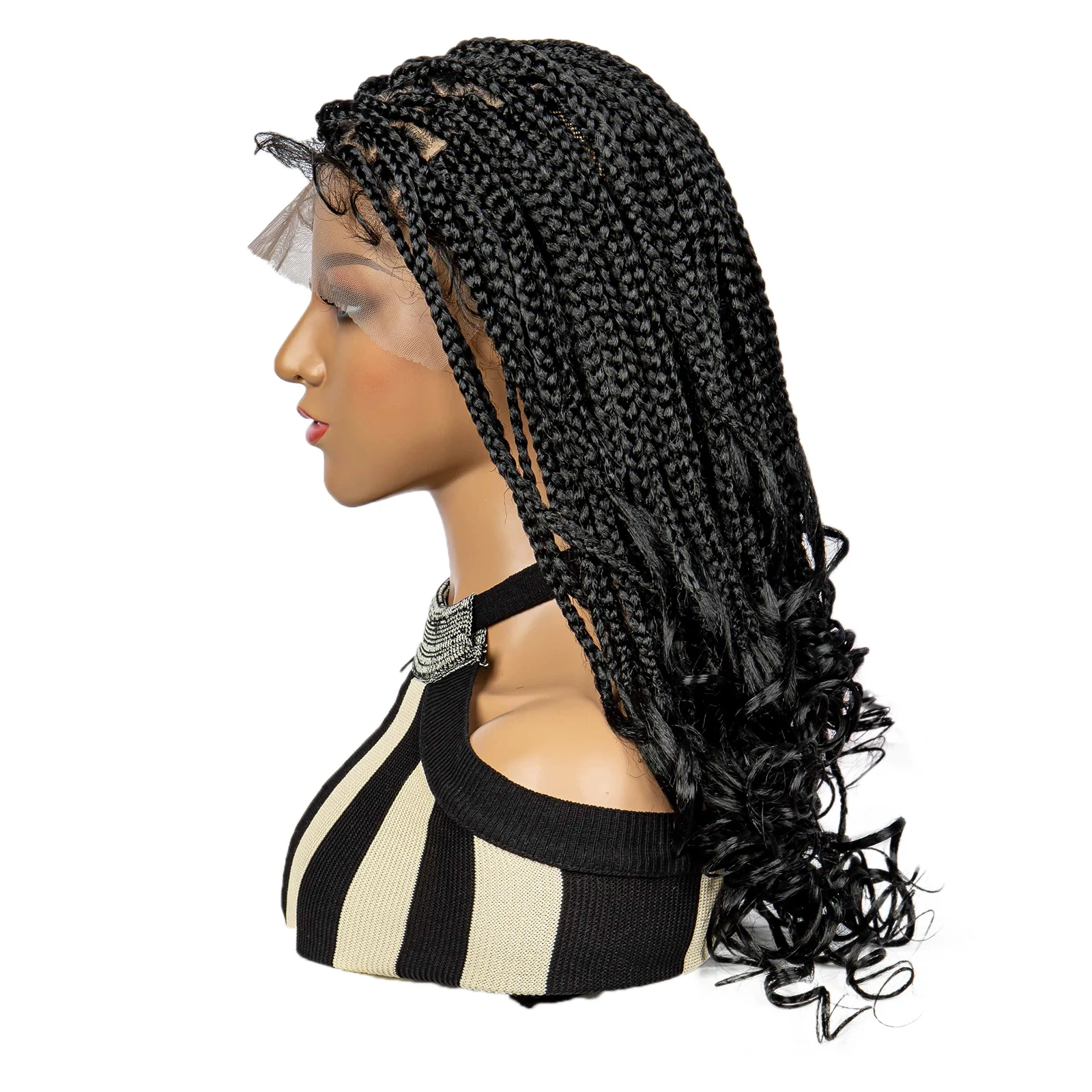 New Arrival Synthetic Lace Front Wig Braided Wigs Square Knotless Box Braids Wigs for Black Women 9x6 Lace Front Wig