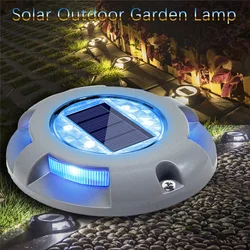 Outdoor Led Solar Light Garden Stair Deck Lights Waterproof Ground Lamp Driveway Pathway Yard Dock Road Markers Solar Stud