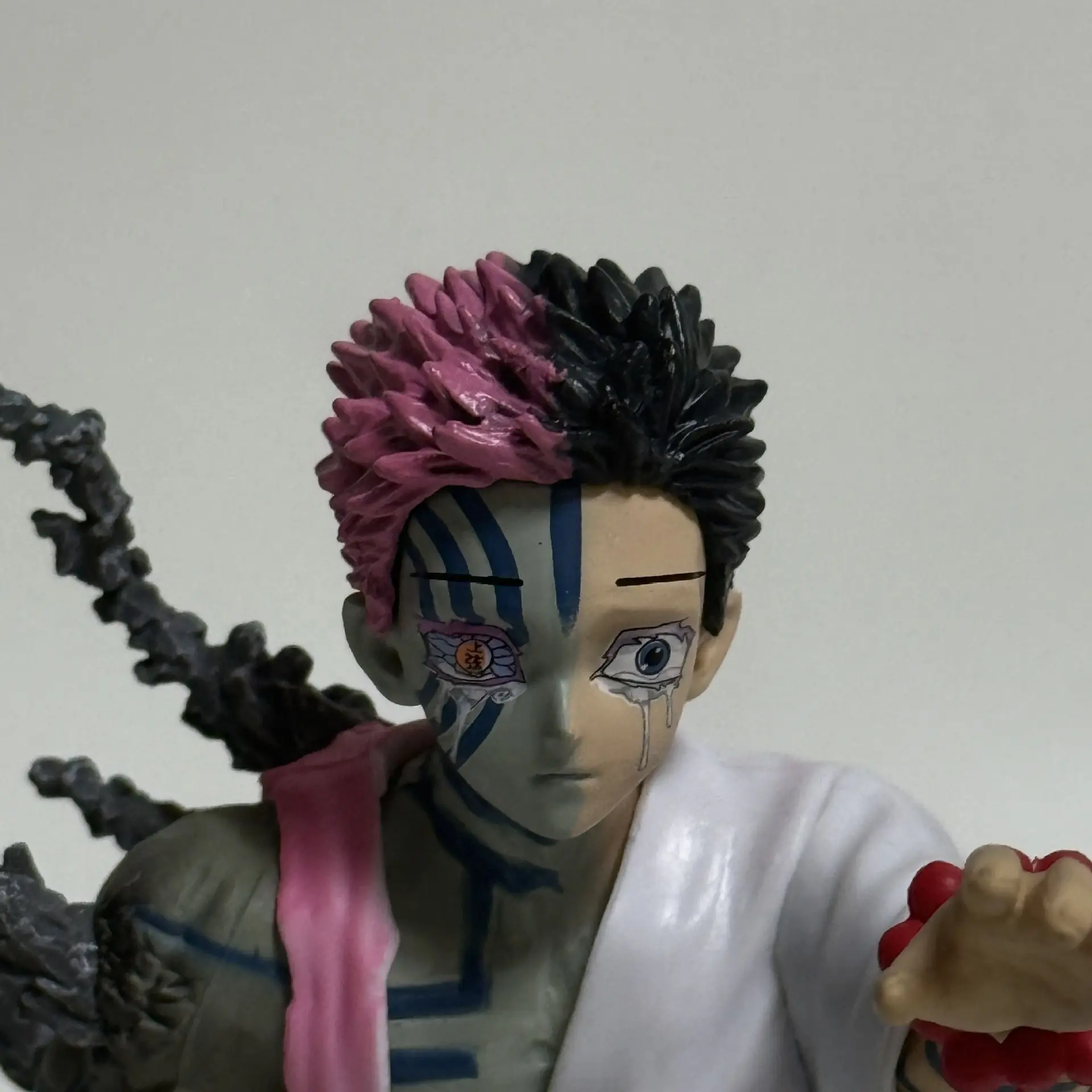 In Stock 13cm Demon Slayer Akaza Hakuji Anime Figure Model Doll Action Figurine Pvc Decoration Peripheral Desktop Ornament Toy