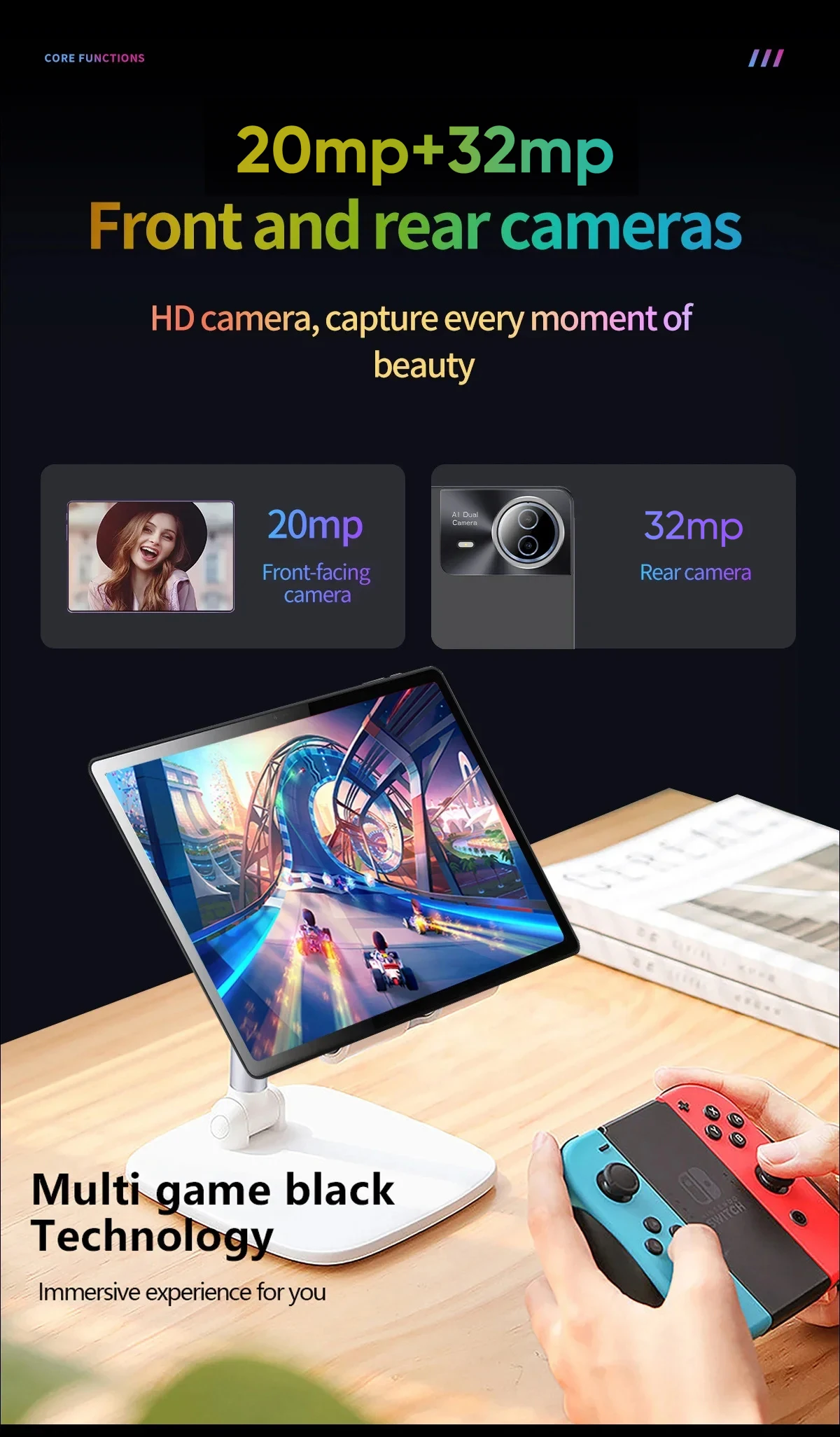 2026 High Defined Android 15 Tablet 14 inch Tablet PC 20GB 512GB 12900mAh Phone Call BT5.0 5G WiFi GPS Google Play Laptop Pads