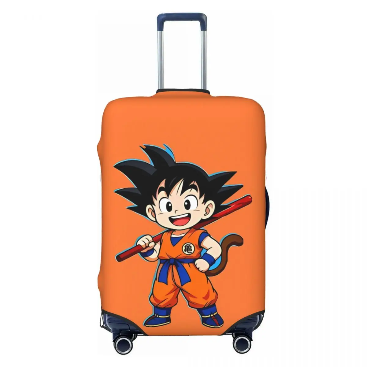 Goku & Vegeta Dragon Ball Anime Suitcase Cover Holiday Cruise Trip Elastic Luggage Case Protection