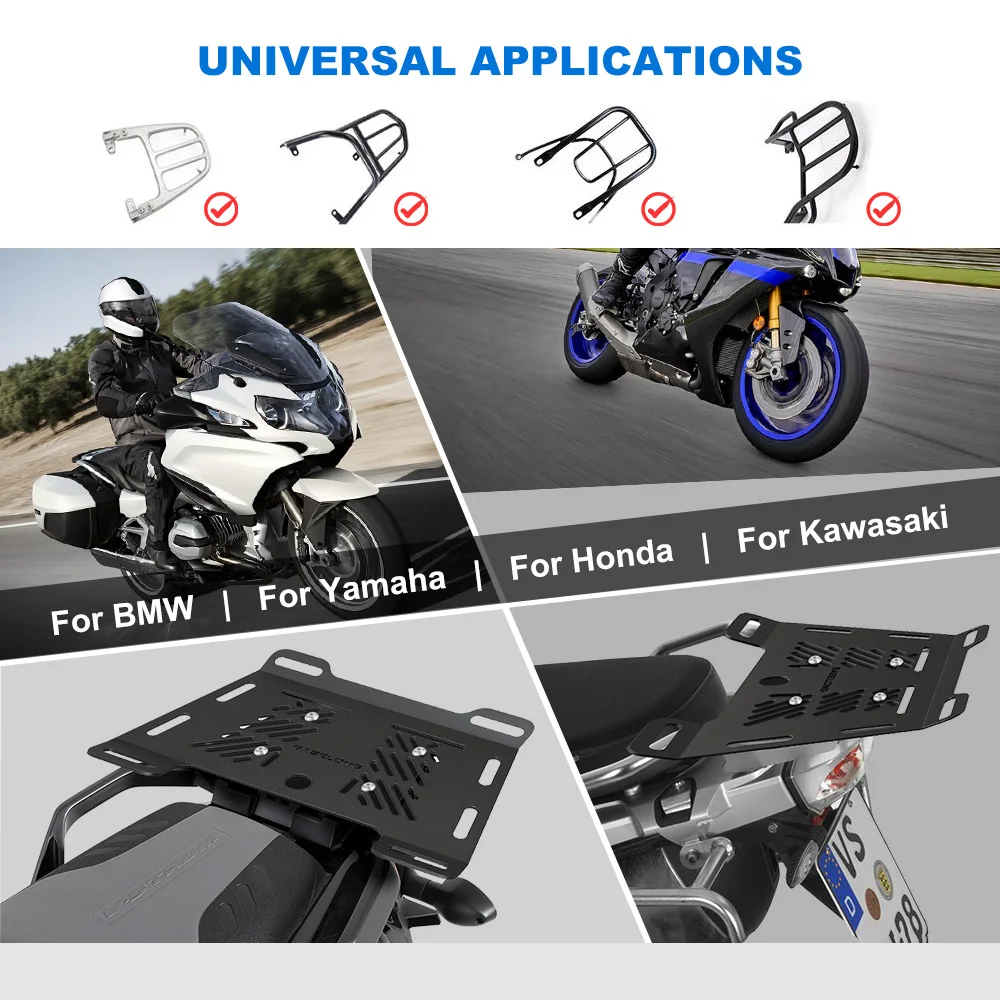 FOR YAMAHA XJ 900 XJ900S XJ900 S DIVERSION Universal Rear Rack Enlargement Luggage Rails Support Shelf Case Holder Bracket