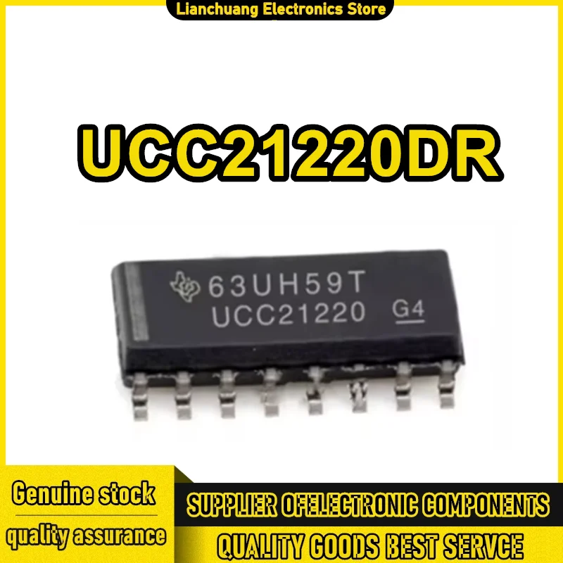 

5 шт. UCC21220DR UCC21220D UCC21220 21220 DGTL ISO 3KV 2CH GATE DVR 16SOIC чип