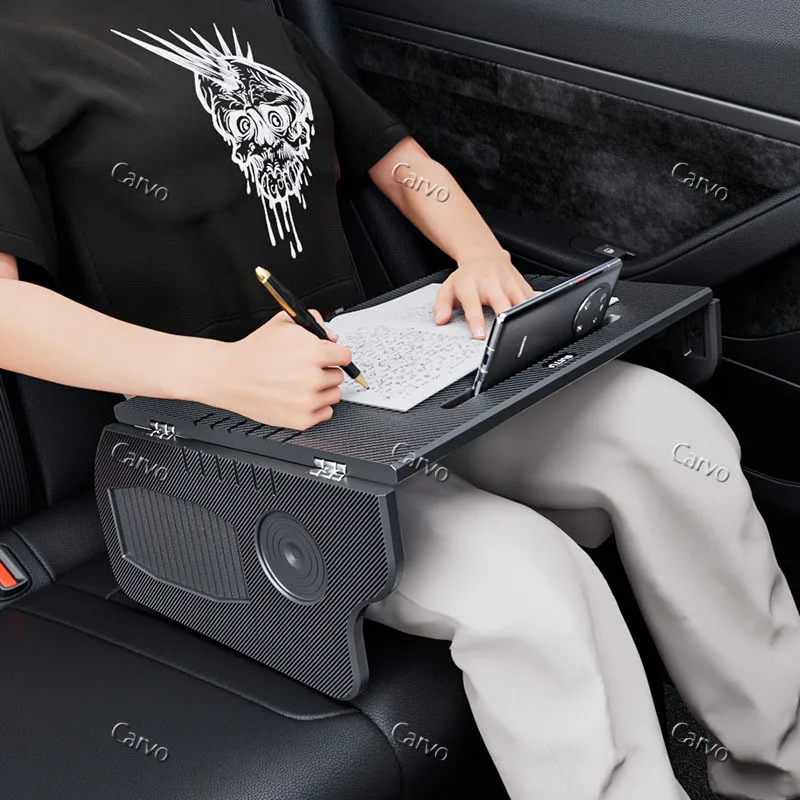 Car Steering Wheel Desk For Tesla Model 3/Y Car Steering Wheel Laptop Foldable Tray Food Desk Portable car Office Table view 5